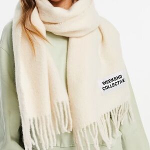 Weekend Collective Cream Blanket Scarf